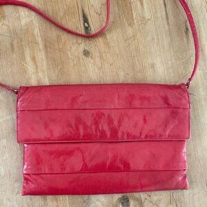 Elegant Red Leather Women's Bag